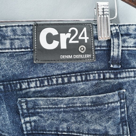 CR24 DENIM BLUE SKINNY JEANS PANTS TROUSERS - WAIST 30 INCHES - Picture 3 of 14